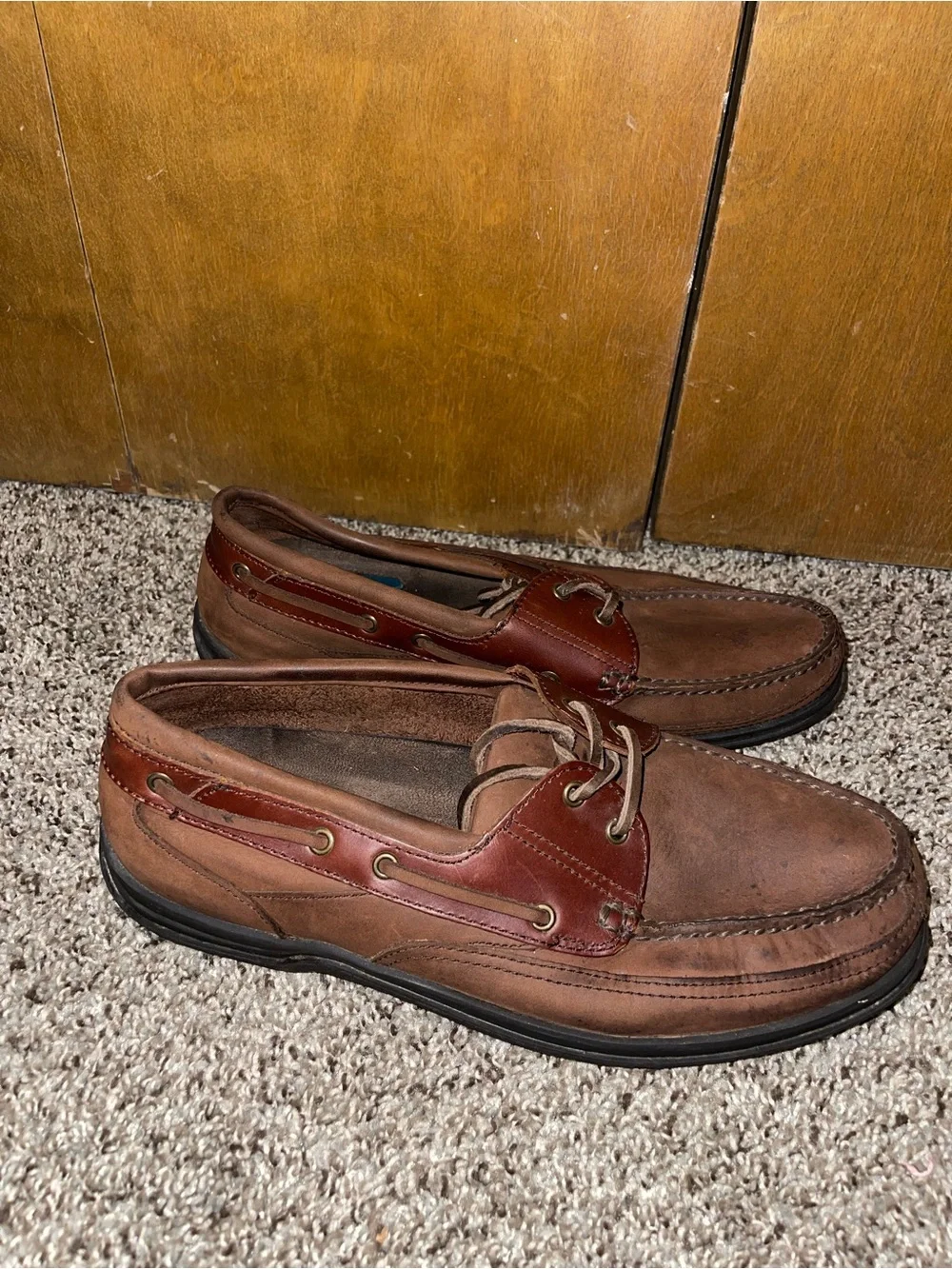Men's Brown Leather Boat Shoes